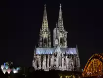 Der K�lner Dom bei Nacht. (Oktober 2011)