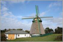 Die Windm�hle in Nebel auf Amrum am 06.09.2006.