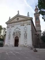 Noventa Padovana, Pfarrkirche San Pietro, erbaut von 1747 bis 1749 (28.10.2017)