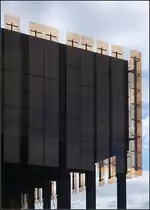 . Vorgeh�ngt -

Detailansicht der Fassade des  Europ�ischen Gerichtshof in D�sseldorf-Kirchberg.

06.10.2017 (M)