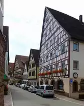 Dornstetten, sch�nes Fachwerk in der Hauptstra�e, Sept.2017
