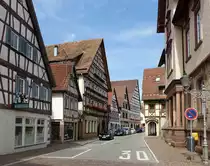 Dornstetten, Blick in die Hauptstra�e, Sept.2017