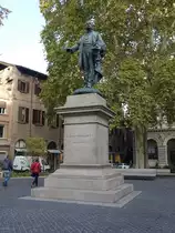 Bologna, Denkmal f�r Marco Minghetti an der Piazza Minghetti (31.10.2017)