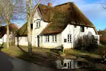 Friesenhaus in der Strandstra�e von Nieblum auf F�hr, aufgenommen am 2. Januar 2018.