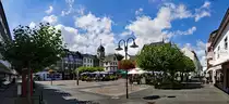 Marktplatz in Euskirchen im Sommer (Panoaufnahme) - 13.08.2017