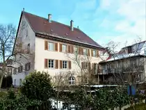 Waldshut, das Greiffenegg-Schl�ssle an der Amtshausstra�e 8. Das Schlo� ist in Privatbesitz - 03.02.2015