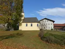 St. Erasmus Kapelle in Engelsh�tt, erbaut 1745, Lkr. Cham (05.11.2017)