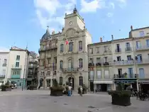 Beziers, historisches Rathaus am Place des Troix Six (29.09.2017)