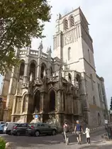 Beziers, Kathedrale Saint-Nazaire, Chor und Querhaus 13. Jahrhundert, Schiff und Fassade 14. Jahrhundert (29.09.2017)