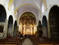 Collioure, Hochaltar von Joseph Sunyer in der Wehrkirche Notre-Dames-des-Anges (30.09.2017)