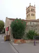 Abtei Saint-G�nis-des-Fontaines, gegr�ndet 778 durch Ludwig dem Frommen, Kirche erbaut im 12. Jahrhundert (30.09.2017)