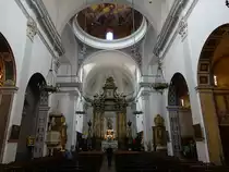 Ceret, barocker Innenraum aus dem 17. Jahrhundert der Saint-Pierre Kirche (30.09.2017)