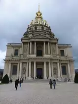 Paris, Invalidendom oder D�me des Invalides, erbaut von 1679 bis 1708 nach Pl�nen von Jules Hardouin-Mansart im klassizistischen Barockstil (31.03.2018)
