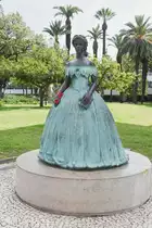 FUNCHAL (Concelho de Funchal), 02.02.2018, Denkmal zur Erinnerung an die �sterreichische Kaiserin Elisabeth (bekannt als Sissi), die im Winter 1860/61 ein halbes Jahr auf Madeira verbrachte, um sich von einem Lungenleiden zu erholen