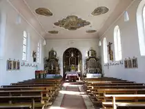 D�llwang, barocke Ausstattung in der St. Alban Kirche (25.03.2017)
