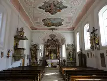 Holnstein, barocke Kanzel und Alt�re in der Pfarrkirche St. Georg (26.03.2017)