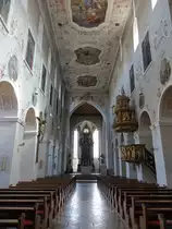 Kloster Plankstetten, Mittelschiff der Klosterkirche, Deckengem�lde von Matthias Zink (26.03.2017)