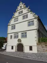 Langenbrettach, das Chanowskysche Schl�sschen wurde von 1609 bis 1610 von Junker Heinrich Chanowsky, herzogl. w�rtt. Forstmeister in Neuenstadt am Kocher, im Stil des Manierismus erbaut (29.04.2018)