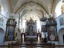 Niedergottsau, barocke Alt�re in der Maria Himmelfahrt Kirche (09.04.2017)