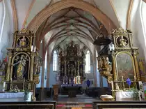Taubenbach, Alt�re in der Pfarrkirche St. Alban (09.04.2017)