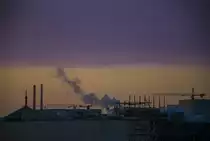 Blick auf Dublin fr�hmorgens vom Liberty House. Aufnahme: 10. Mai 2018.