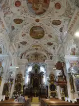 Speinshart, Innenraum der Klosterkirche Unbefleckte Empf�ngnis Mari� (19.05.2018)