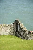 Steinzaun am Balscadden Road in der Kleinstadt Howth �stlich von Dublin. Aufnahme: 12. Mai 2018.