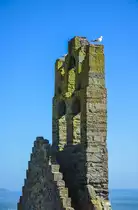  Der Glockenturm von St. Mary's Abbey in Howth �stlich von Dublin. Aufnahme: 12. Mai 2018.