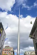 The Spire  ist ein Monument und Wahrzeichen von Dublin, der Hauptstadt Irlands. The Spire hei�t offiziell Monument of Light. Die 121.2 Meter hohe Edelstahlnadel steht seit 2003 in der Mitte der O’Connell Street.
Aufnahme: 12. Mai 2018.