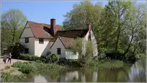 Flatford. Willy Lott's House am M�hlteich. Der Ort bot dem englischen Landschaftsmaler John Constable (1776 - 1837) einige Motive. 06.05.2018