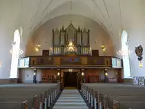 Sunne, Orgel von Lindegren Orgelbyggeri in der Ev. Kirche (31.05.2018)