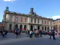 Stockholm, Nobelmuseum im B�rshuset am Stortorget (04.06.2018)