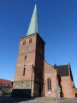 Nyborg, gotische Vor Frue Kirche, erbaut ab 1388 durch K�nigin Margarethe I. (05.06.2018)