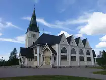 Arvidsjaur, Ev. Kirche, erbaut von 1900 bis 1902 von Felix Holmstr�m (01.06.2018)