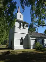 H�rnefors, Ev. Werkskirche, erbaut 1797, Kirchturm von J. Linder 1850 (02.06.2018)
