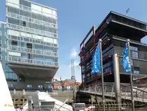 Hamburg am 15.5.2018: Hafencity, Geb�ude am Sandtorhafen  /