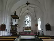 Adels�, Kanzel und Altar in der Ev. Kirche, Kanzel von 1786 (03.06.2018)