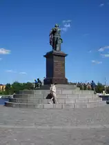 Stockholm, Denkmal f�r Gustav III. am Skeppsbrokajen (04.06.2018)