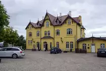 Aar�sund Badehotel in Aar�sund �stlich von Hadersleben (d�nisch: Haderslev) in Nordschleswig.
Aufnahme: 23. Juni 2018.