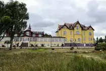 Aar�sund Badehotel �stlich von Haderslev (Deutsch: Hadersleben) in Nordschleswig ist ein Hotel gelegen in natursch�ner Lage mit direktem Strandzugang. Das Hotel wurde 1903 erbaut. Bis 1920 war Nordschleswig ein Teil des deutschen Reiches. Aufnahme: 23. Juni 2018.