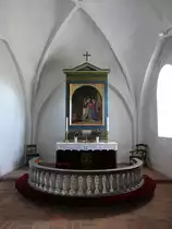 Krogsb�lle, Altar von G. Andersen in der Ev. Kirche (06.06.2018)