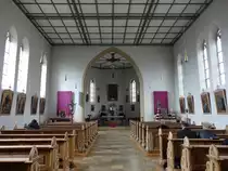 Tschirn, Innenraum der kath. Pfarrkirche St. Jakob (14.04.2017)