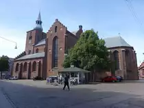 Randers, Ev. St.-Mortens-Kirche, erbaut im 15. Jahrhundert (07.06.2018)