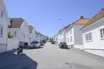 �vre Strandgata in der Altstadt von Stavanger (Norwegen). Aufnahme: 2. Juli 2018.