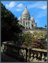 Die Basilika Sacr�-C�ur de Montmartre geh�rt zu den meistbesuchten Sehensw�rdigkeiten von Paris. Sie wurde 1914 fertiggestellt. (17.07.2018)