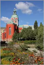 Stockholm. Neben dem Kungstr�dg�rden steht die Jakobskirche, mit deren Bau 1580 begonnen wurde. Erst 1642 konnte sie geweiht werden. 23.07.2018