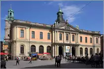 Stockholm. Im B�rshuset  am Stortorget ist heute das Nobel-Museum und die Schwedische Akademie untergebracht. 19.07.2018