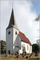 Martebo. Diese gotl�ndische Landkirche wurde im 14. Jahrhundert erbaut. 24.07.2018