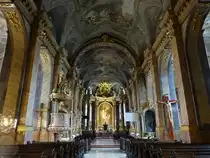 Gy�r, Innenraum im Louis-Seize Stil von 1770 durch Melchior Hefele (25.08.2018)