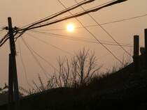 Sonnenuntergang in Shanhaiguan. 09/2007